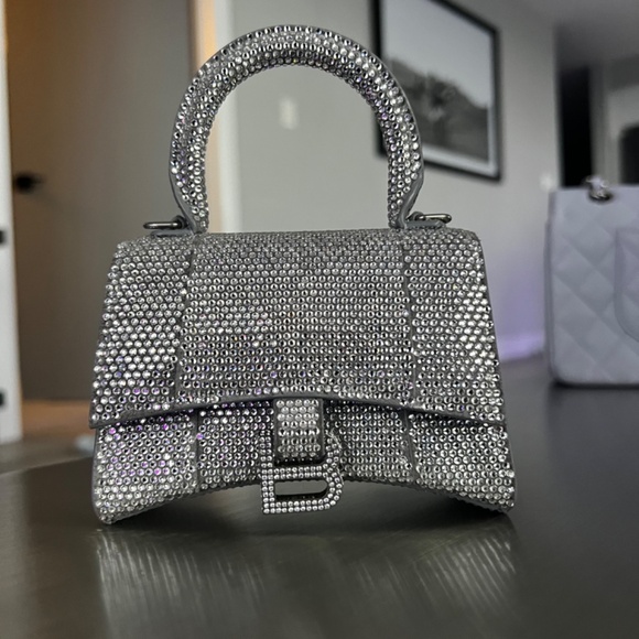 Balenciaga Hourglass Crystal-embellished mini bag - Picture 9 of 9